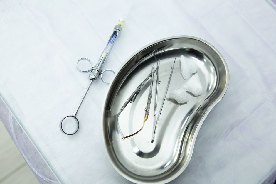 Close-up of dental instruments